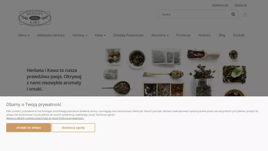 Sklep internetowy z kawą i herbatą - DMG